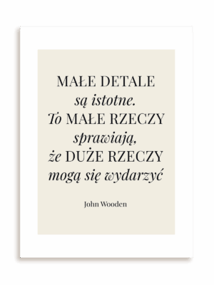 Plakat Małe detale bez ramy