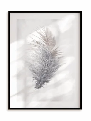 Plakat Lekki jak piórko w ramie aluminiowej