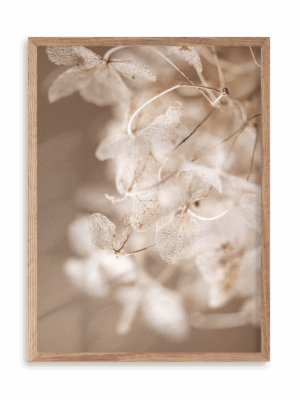 Plakat Kwiatowa mgiełka w ramie drewnianej