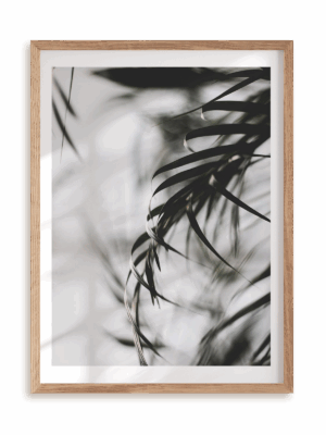 Plakat Palmowa elegancja w ramie drewnianej