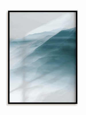 Plakat Otulone mgłą w ramie aluminiowej