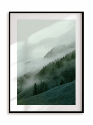 Plakat Mgliste wierchy w ramie aluminiowej