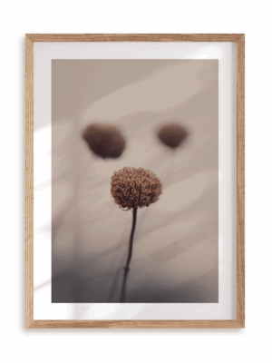 Plakat Jak przez mgłę w ramie drewnianej