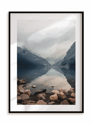 Plakat Nad fiordem w ramie aluminiowej