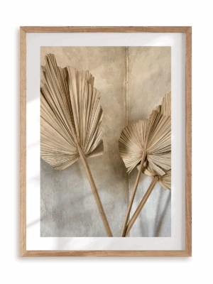 Plakat Wachlarze ozdobne w ramie drewnianej