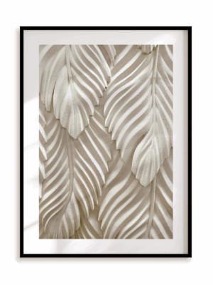 Plakat Liściasta historia w ramie aluminiowej