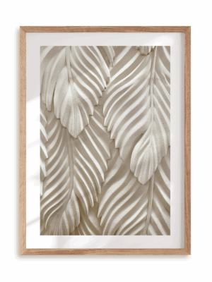 Plakat Liściasta historia w ramie drewnianej