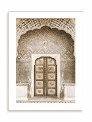 Plakat Orientalne drzwi I bez ramy