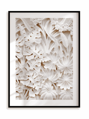 Plakat Ozdobny bardzo w ramie aluminiowej