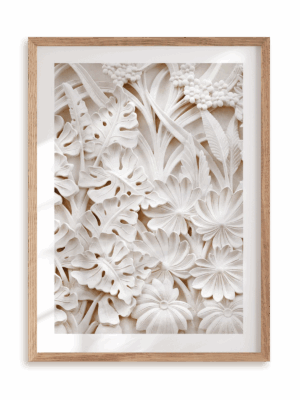 Plakat Ozdobny bardzo w ramie drewnianej
