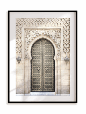 Plakat Orientalne drzwi II w ramie aluminiowej