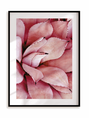 Plakat Różowy po brzegi w ramie aluminiowej