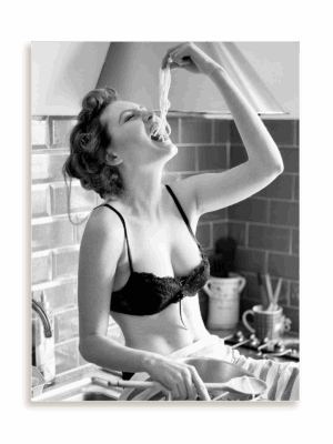 Plakat Frywolne spaghetti bez ramy