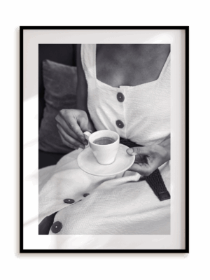 Plakat Coffee stories w ramie aluminiowej