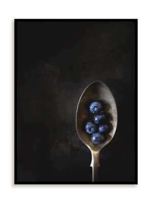 Plakat Idziemy na jagody w ramie aluminiowej