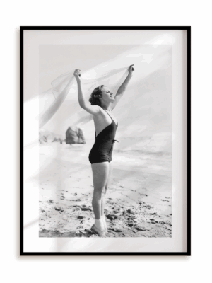 Plakat A w głowie chmury w ramie aluminiowej