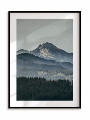 Plakat Dumne Tatry w ramie aluminiowej