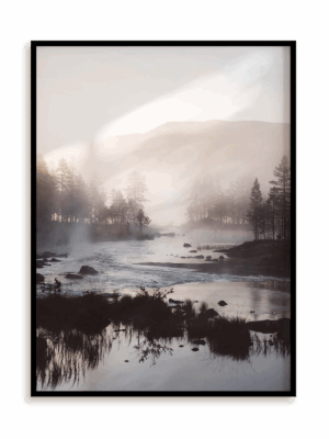 Plakat Po górach, dolinach w ramie aluminiowej