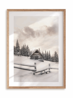 Plakat Fairy tale picture w ramie drewnianej