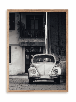 Plakat Memories w ramie drewnianej