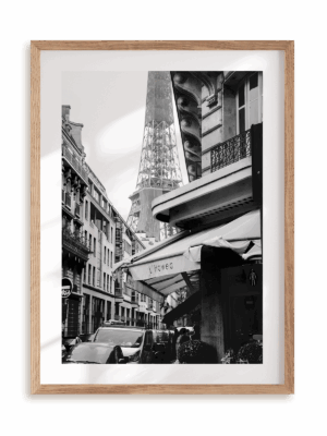 Plakat Paryż w stylu retro w ramie drewnianej