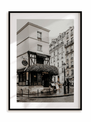 Plakat Deszczowy dzień w ramie aluminiowej