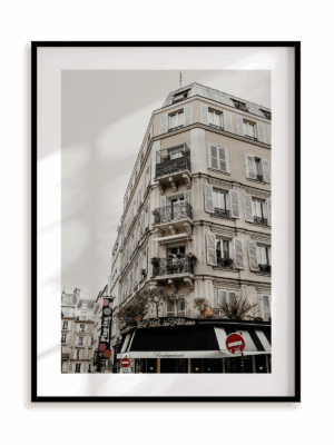 Plakat Na rogu ulicy w ramie aluminiowej