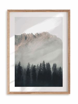 Plakat Góry w ramie drewnianej