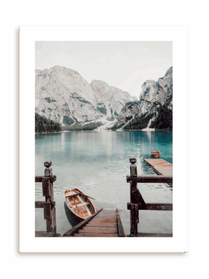 Plakat Lazurowe jezioro bez ramy