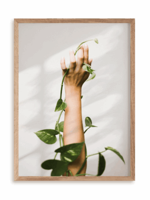 Plakat Walka w ramie drewnianej