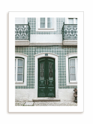 Plakat Zazielenione wejście bez ramy