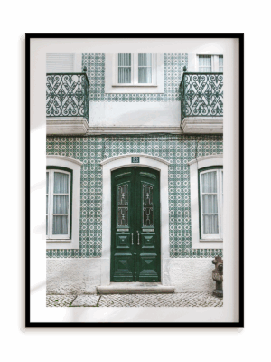 Plakat Zazielenione wejście w ramie aluminiowej