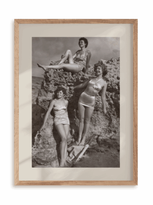 Plakat Local gang w ramie drewnianej