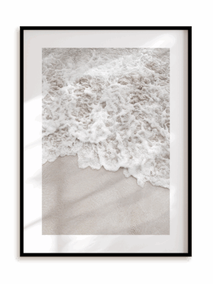 Plakat Koronkowa fala w ramie aluminiowej