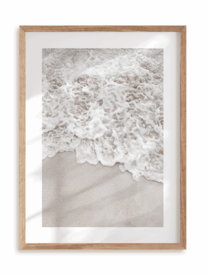 Plakat Koronkowa fala w ramie drewnianej