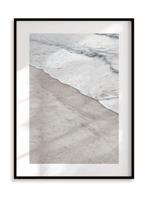 Plakat Delikatny przypływ w ramie aluminiowej