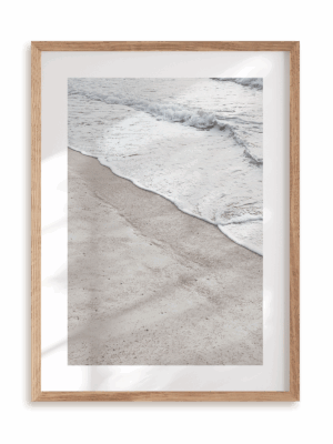 Plakat Delikatny przypływ w ramie drewnianej