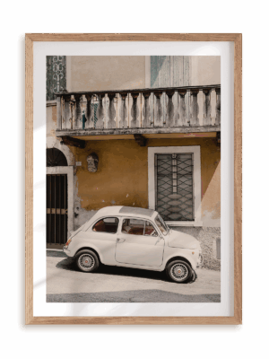 Plakat Pod balkonem w ramie drewnianej