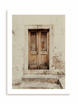 Plakat Drewniane wejście bez ramy