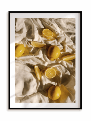 Plakat Cytrynowe popołudnie w ramie aluminiowej