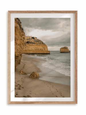 Plakat Portugalska plaża w ramie drewnianej