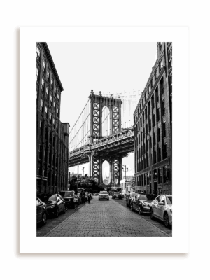 Plakat Manhattan Bridge bez ramy