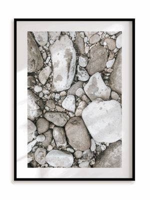 Plakat Kolekcja kamieni w ramie aluminiowej