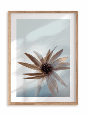 Plakat Rozmarzony w ramie drewnianej