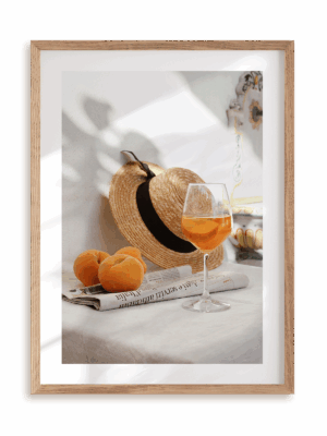 Plakat Letnie smaki w ramie drewnianej