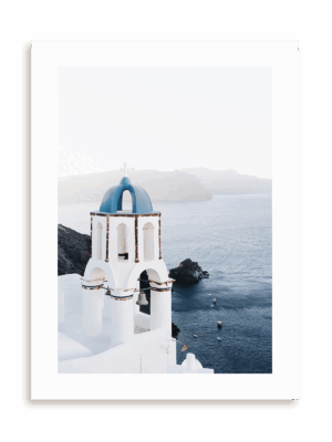 Plakat W Santorini bez ramy