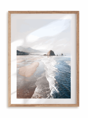 Plakat Przypływ w ramie drewnianej