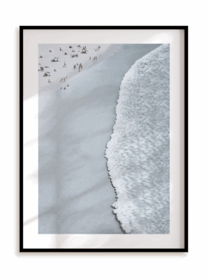 Plakat Być na fali w ramie aluminiowej