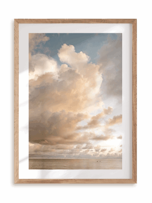 Plakat Obłoki w ramie drewnianej