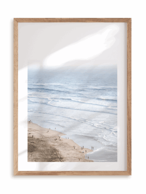 Plakat Widok na morze w ramie drewnianej
